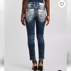 Rock & Republic Amberlight Midrise Skinny Ankle Jeans Size 26
